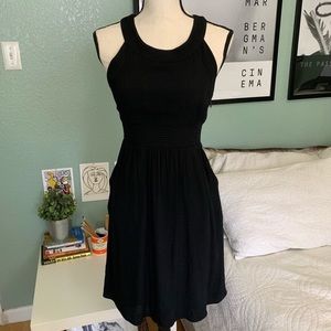 Anthropologie HD in Paris black summer dress sz4